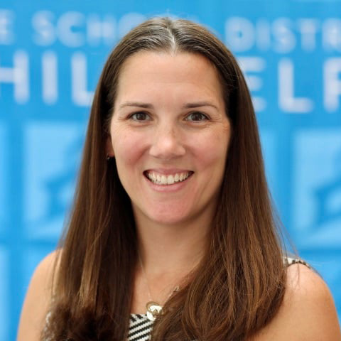 Portrait of Cathryn Anderson, Assistant Principal at Bache-Martin School in Philadelphia.